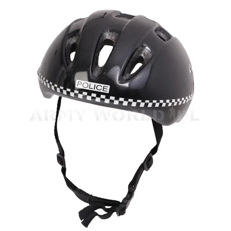 Kask Ochronny Rowerowy V9-B Police Czarny Demobil DB Szybka wysyłka