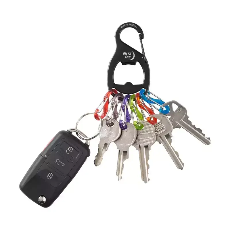 Obniżka ceny Karabinek Na Klucze Z Otwieraczem S-Biner KeyRack Plus Nite Ize Czarny (KRB2-01-R6)