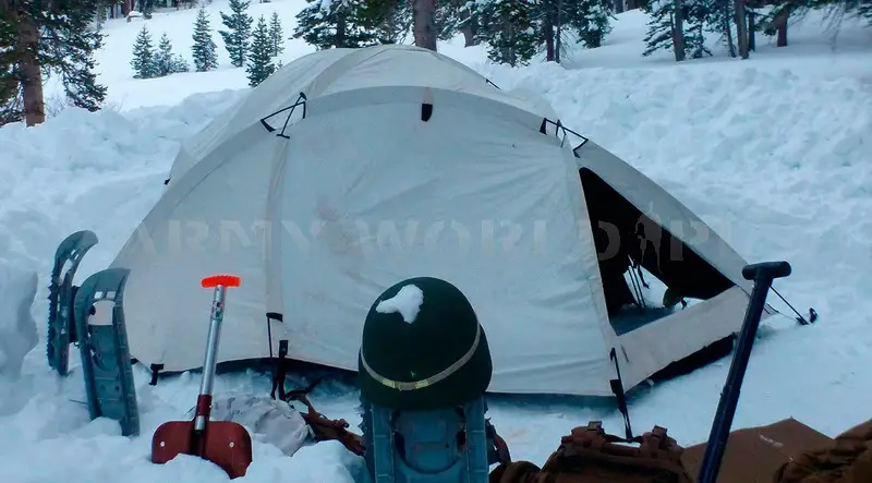 Namiot 4 Osobowy US Army ECWT Extreme Cold Weather Tent Eureka Woodland / Biały Oryginał Demobil BDB Oferta limitowana