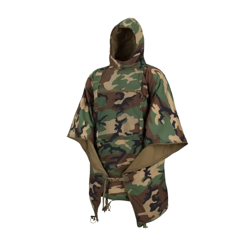 Kup teraz Peleryna / Poncho SWAGMAN ROLL Helikon-Tex US Woodland (PO-SMR-NL-03)