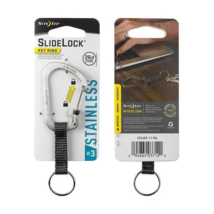 Karabinek Key Ring S-Biner #3 Stal Nierdzewna Nite Ize Srebrny (CSLW3-11-R6) Cena promocyjna