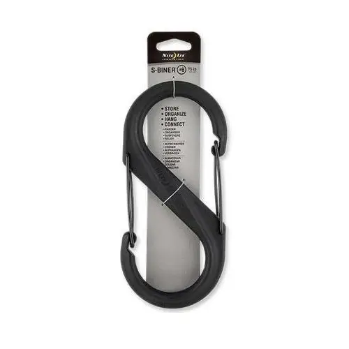 Do wyczerpania zapasów Karabinek S-Biner #8 Plastic Black Gate Plastikowy Nite Ize Czarny (SBP8-03-01BG)