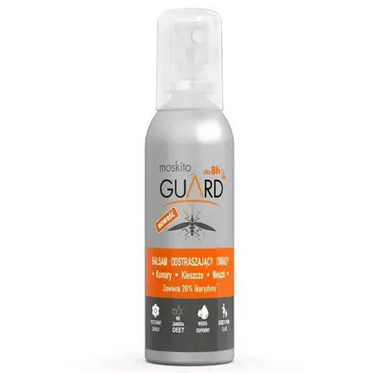 Środek Odstraszający Komary i Kleszcze Moskito Guard Balsam Z Atomizerem 20% Ikarydyny 75 ml Rabat
