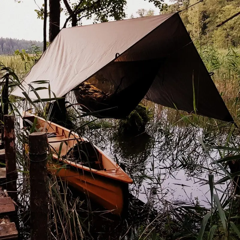 Oferta Płachta Wodoodporna Ratownicza Z Warstwą Termoizolacyjną Thermo Tarp 3 x 3m Bushmen Olive