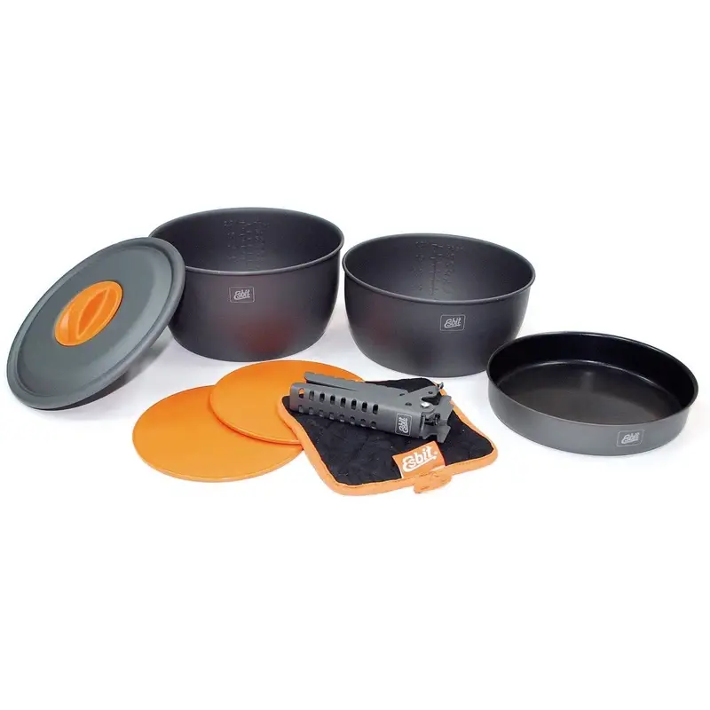 Bezpieczna płatność Zestaw Naczyń Turystycznych Esbit Aluminium Cookware 3 Standard (CW2500HA)