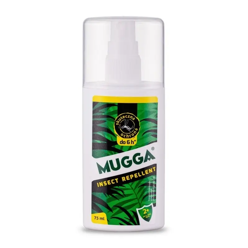 Popularny Środek Odstraszający Komary i Kleszcze Mugga Spray 9,5% 75ml