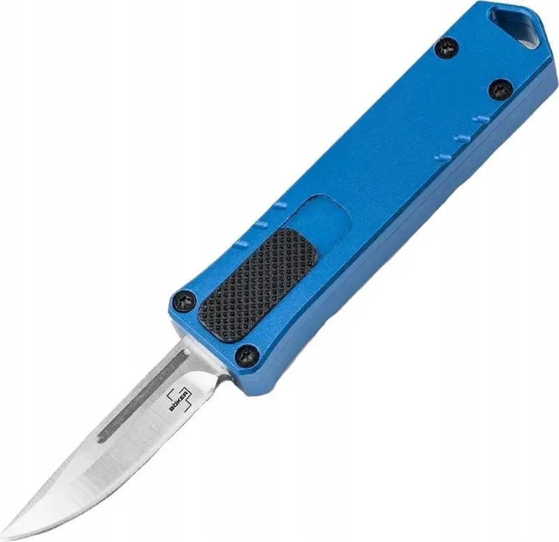 Dodaj do koszyka Nóż Sprężynowy Micro USB OTF Böker Plus Blue (01BO971)