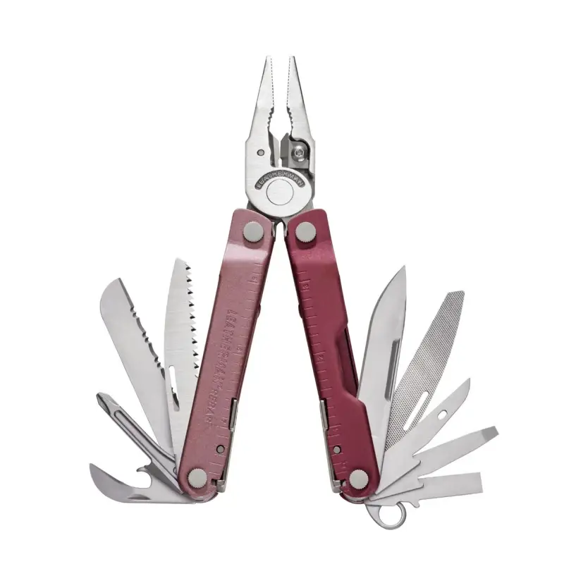 Multitool Leatherman® Rebar Heathered Cranberry + Futerał (833317) Tylko do końca tygodnia