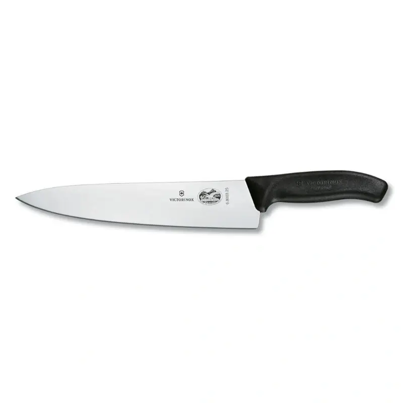 Nowość Nóż Kuchenny Szefa Kuchni Swiss Classic 25 cm Victorinox Czarny (6.8003.25G)