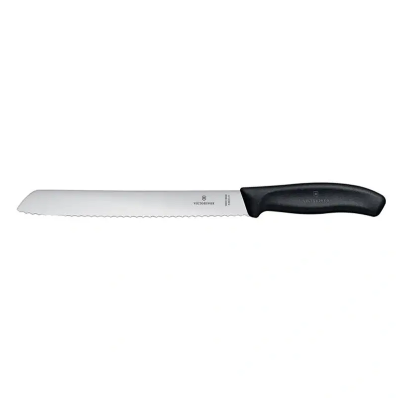 Ostatnia szansa Nóż Kuchenny Do Chleba Swiss Classic 21 cm Victorinox Czarny (6.8633.21B)