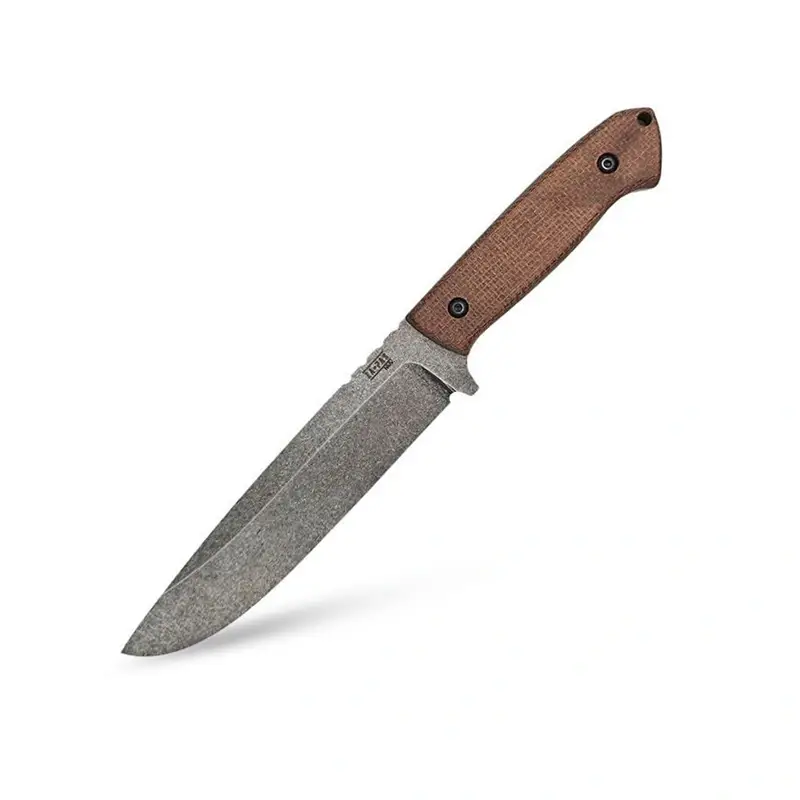 Dostępne od ręki Nóż Survival Expendable Micarta Stonewash Za-Pas (EX-ST-M-BR)