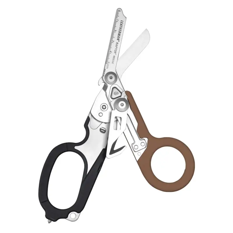 Promocja Multitool / Nożyce Leatherman® Raptor Rescue Coyote /Black + Kabura (833062)