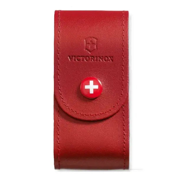 Cena promocyjna Etui Na Scyzoryk 91 mm Victorinox Skórzane 5-8 Warstw Czerwone (4.0521.1)