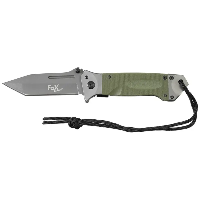 Bezpieczna płatność Nóż Składany G10 Fox Outdoor Olive (45531B)