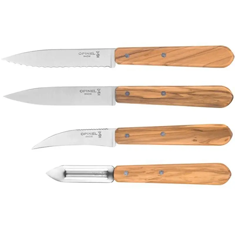 Zestaw Jarzyniaków Essentials Olivewood Box Set Opinel (002163) Popularny