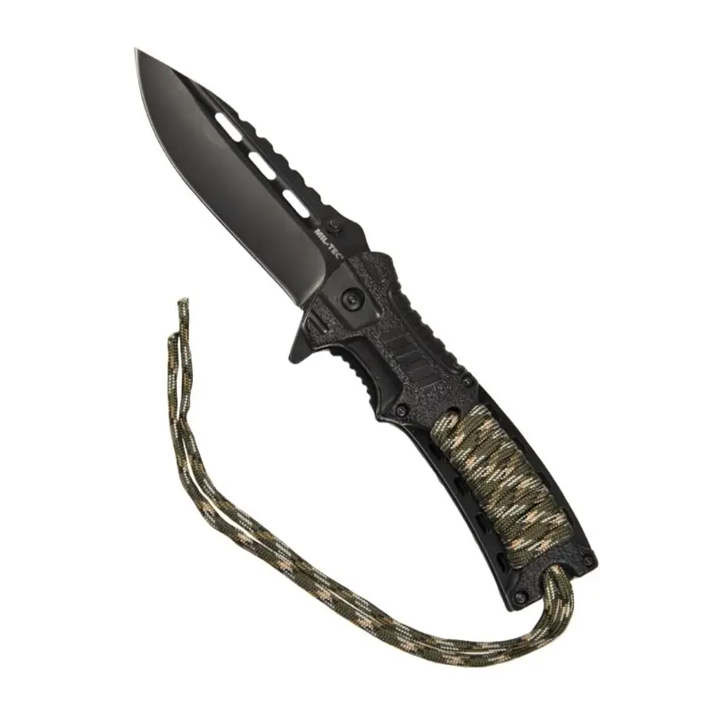 Nóż Składany Paracord Camo Z Krzesiwem Mil-tec (15318410) Bezpieczna płatność