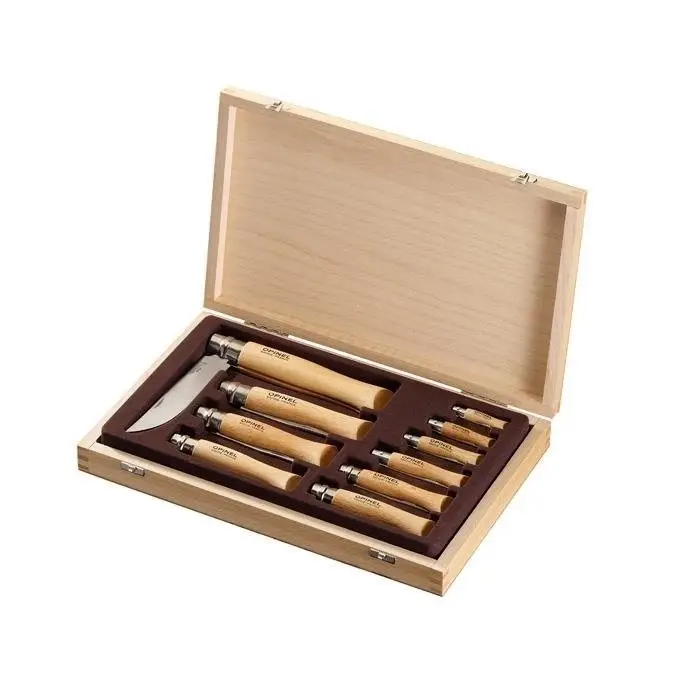 Tylko dziś Zestaw Noży 10 szt. Opinel Inox N°02-12 + Skrzynia (001311)