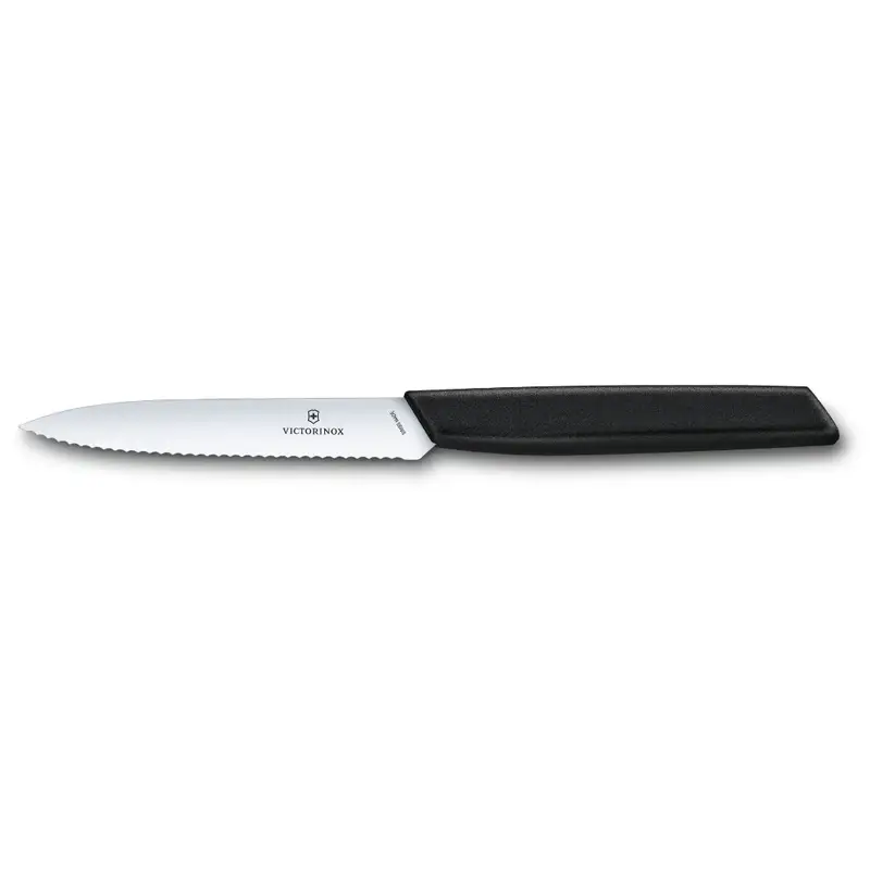 Zniżka Nóż Kuchenny Swiss Modern 10 cm Victorinox Czarny (6.9003.10W)