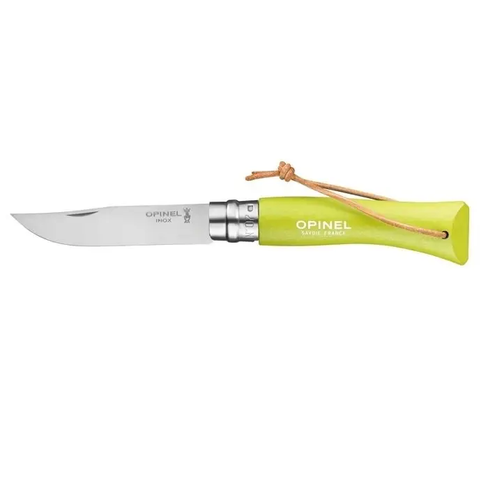 Nóż Składany OPINEL INOX Colorama N°7 Rzemień Anise (002207) Okazja