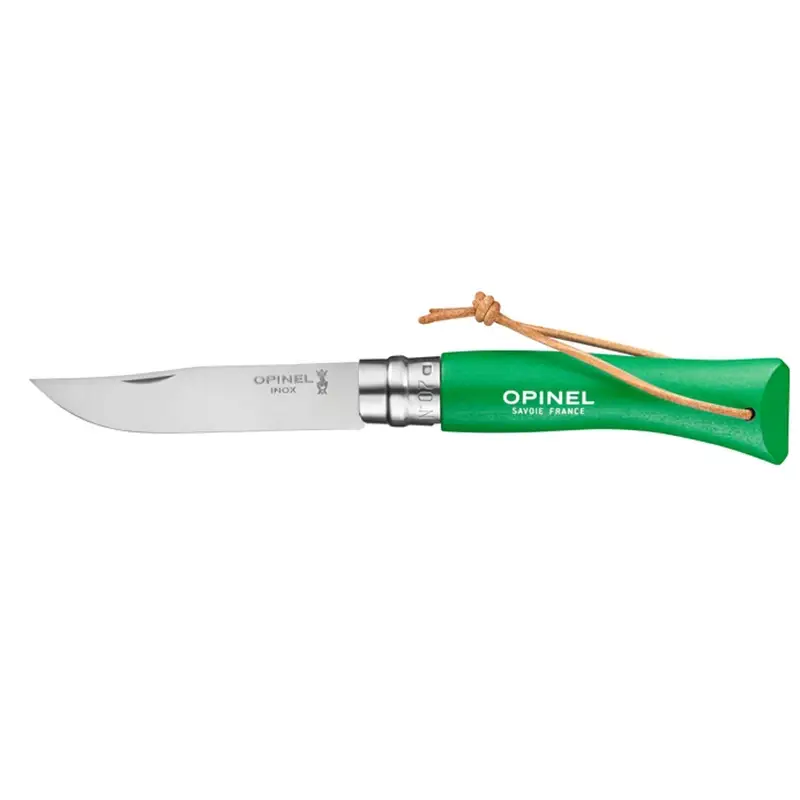 Nóż Składany OPINEL INOX Colorama N°7 Rzemień Zielony (002210) Kup teraz