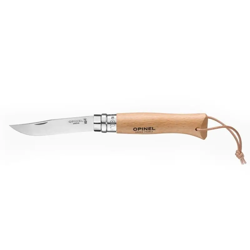 Nóż Składany OPINEL INOX N°8 Adventure Z Rzemieniem Natural (001321) Rabat