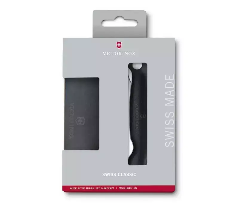 Hit sprzedaży Zestaw Składany Nóż Do Warzyw Swiss Classic I Deska Do Krojenia Epicurean Victorinox Czarny (6.7191.F3)