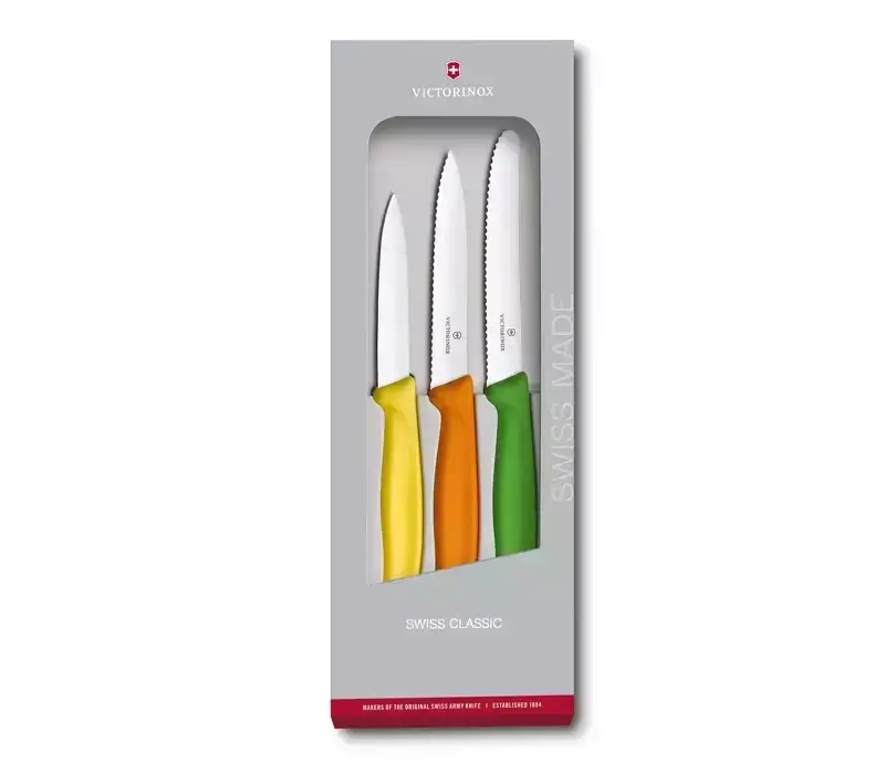 Zestaw Noży Do Warzyw I Owoców Swiss Classic 3 Elementy Victorinox (6.7116.31G) Bezpieczne zakupy