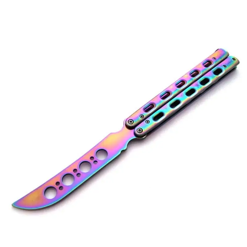 Nóż Motylek Treningowy N500C Rainbow Wysoka jakość