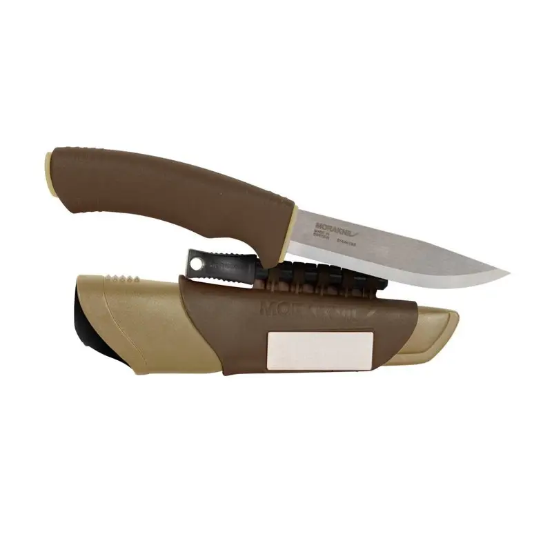 Nóż Morakniv®Bushcraft Survival Z Krzesiwem i Ostrzałką Stainless Steel Sand Darmowy zwrot