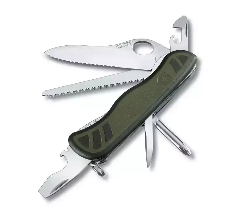 Scyzoryk Armii Szwajcarskiej Victorinox Swiss Soldier’s 08 Zielono / Czarny (0.8461.MWCH) Dostępne od ręki