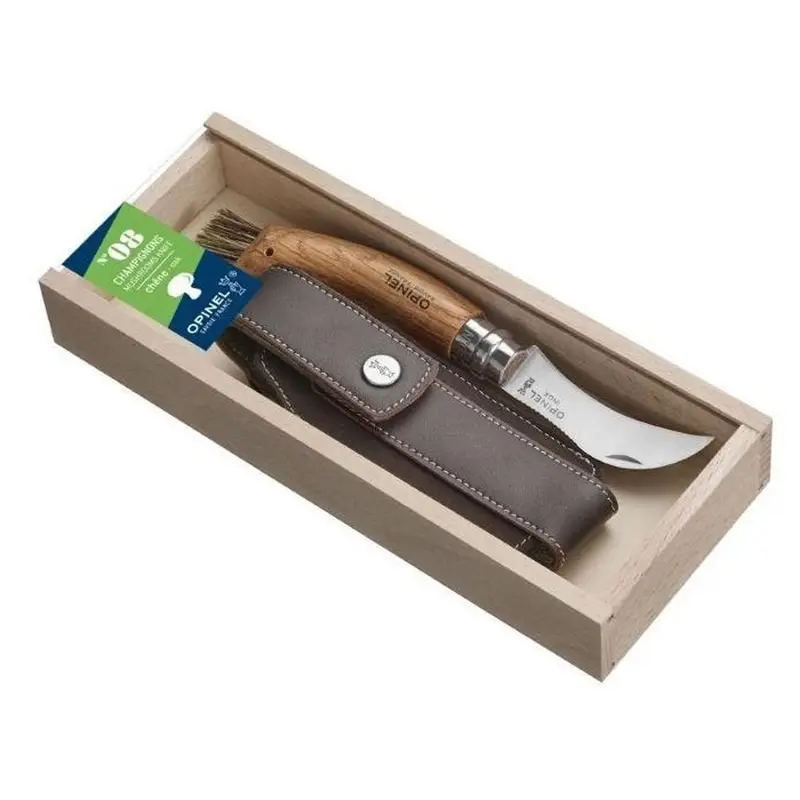 Oferta czasowa Nóż Dla Grzybiarzy W Opakowaniu + Etui OPINEL INOX N°8 Natural (001327)