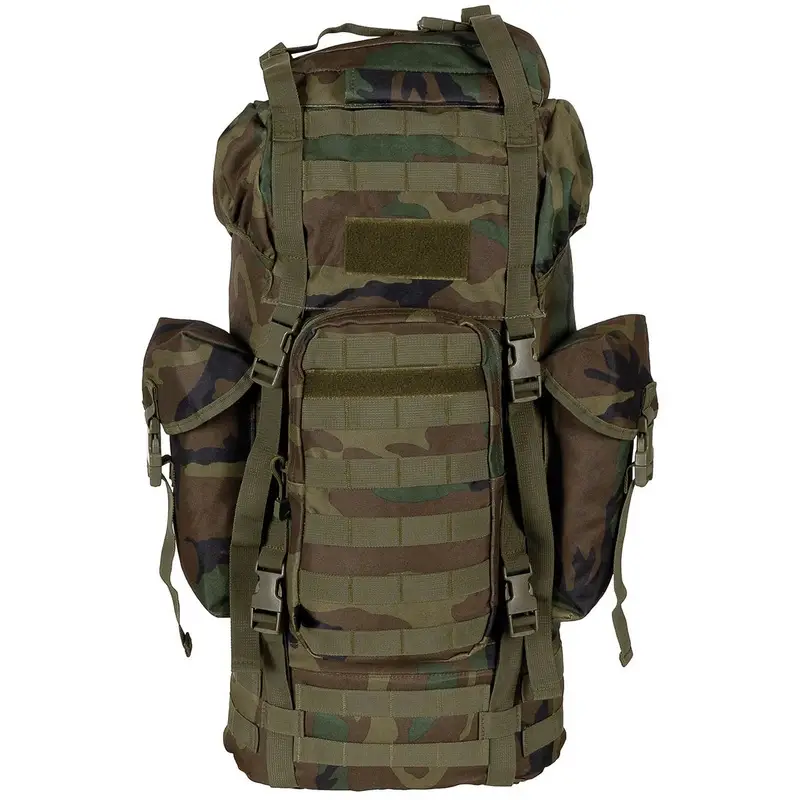 Plecak BW Combat Backpack MOLLE 65L MFH Woodland (30250T) Popularny