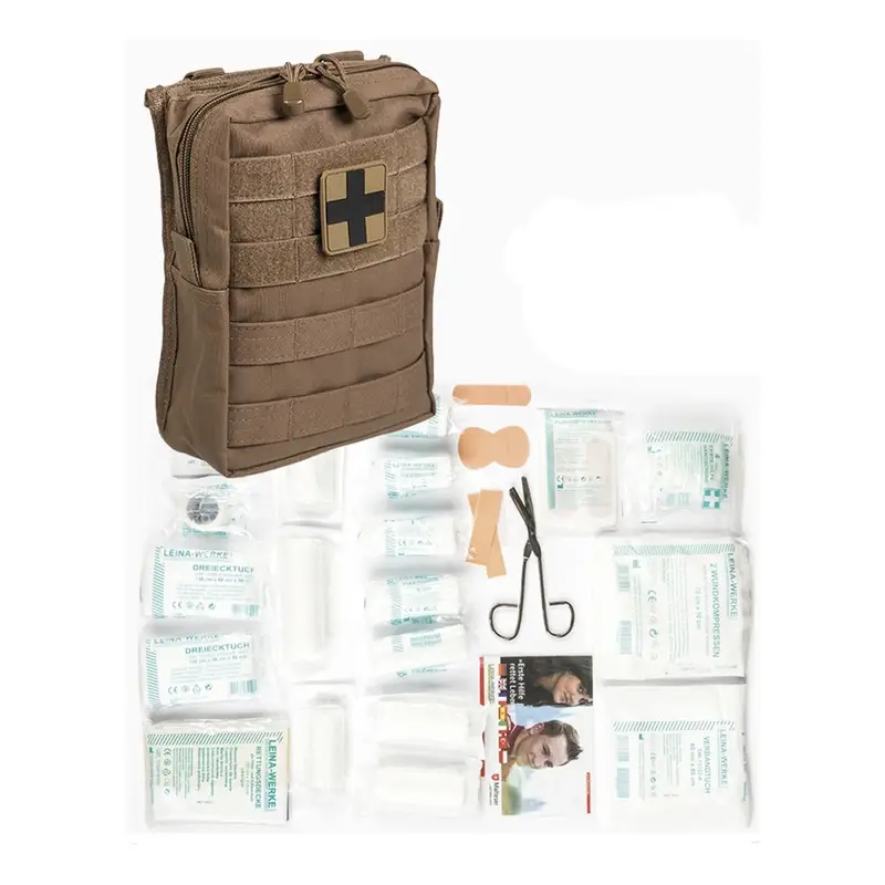 Apteczka Z Wyposażeniem First Aid Kit - Duża Mil-tec Coyote (16025519) Okazja