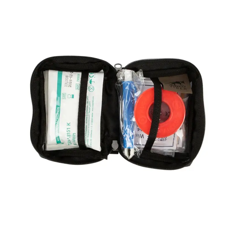 Nowość Apteczka Mała Z Wyposażeniem First Aid Mini Tasmanian Tiger Czarna (7301.040)