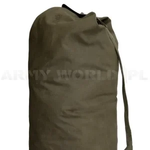 Rabat Worek Marynarski Holenderski Wojskowy Brezent 65 x 30 Olive Demobil BDB