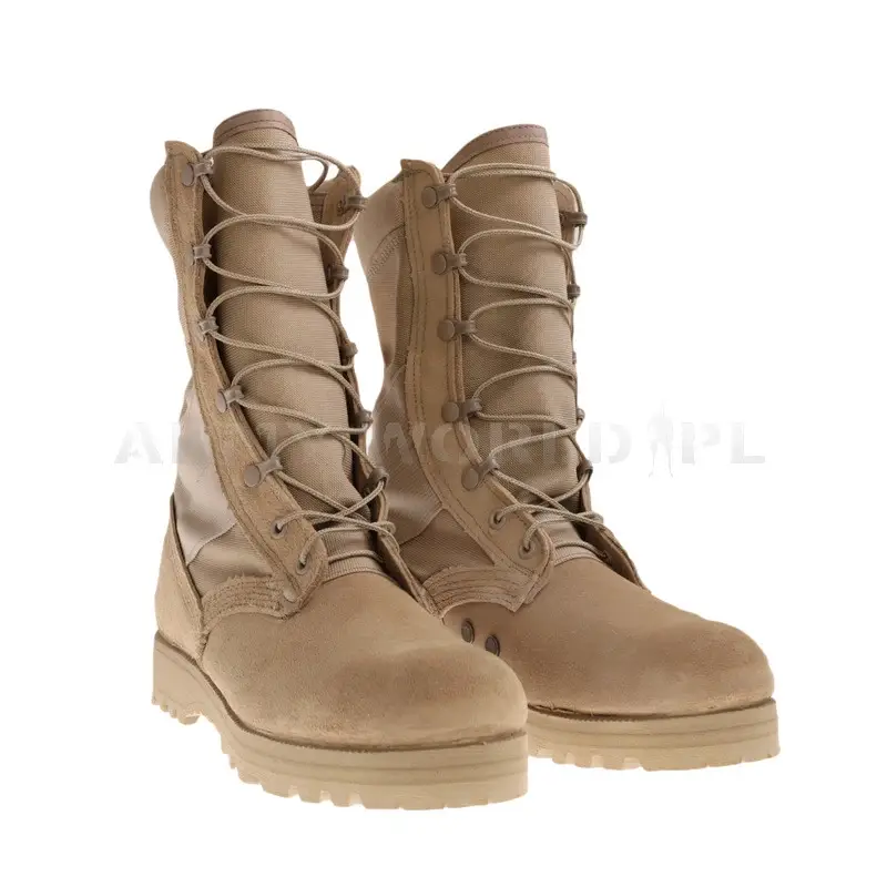 Łatwy zwrot Buty Wojskowe US Army Combat Hot Weather DESST Belleville Desert Oryginał Demobil BDB
