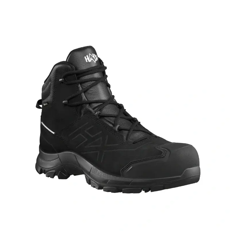 Bezpieczne zakupy Buty Robocze Haix BLACK EAGLE Safety 610 V Mid Gore-Tex Czarne (610063)