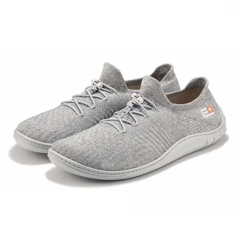 Wyprzedaż Buty Męskie Barefoot Merino Brubeck Jasnoszare / Szare (SH5003M)