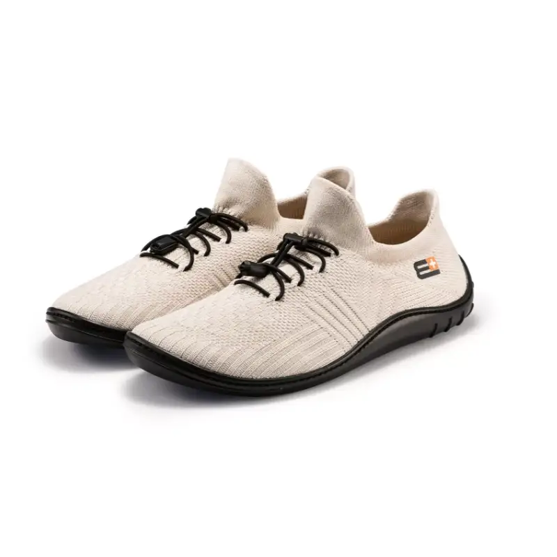 Buty Męskie Barefoot Merino Brubeck Kremowo / Czarne (SH5001M) Zamów dziś