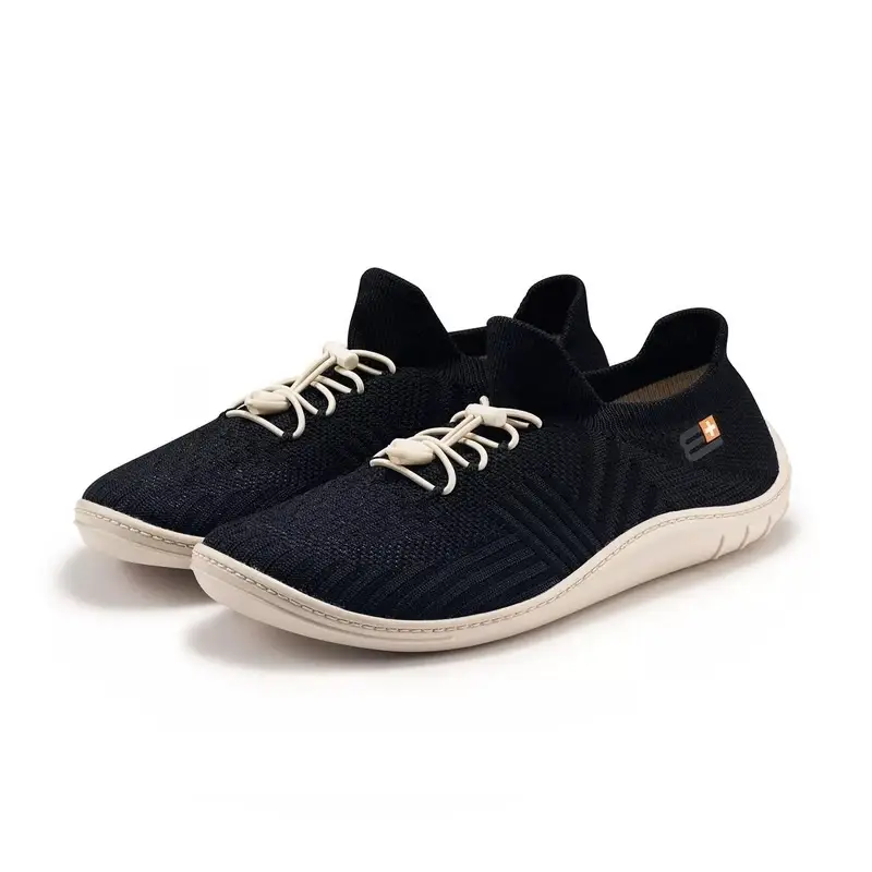 Oferta limitowana Buty Męskie Barefoot Merino Brubeck Czarny / Kremowy (SH5001M)
