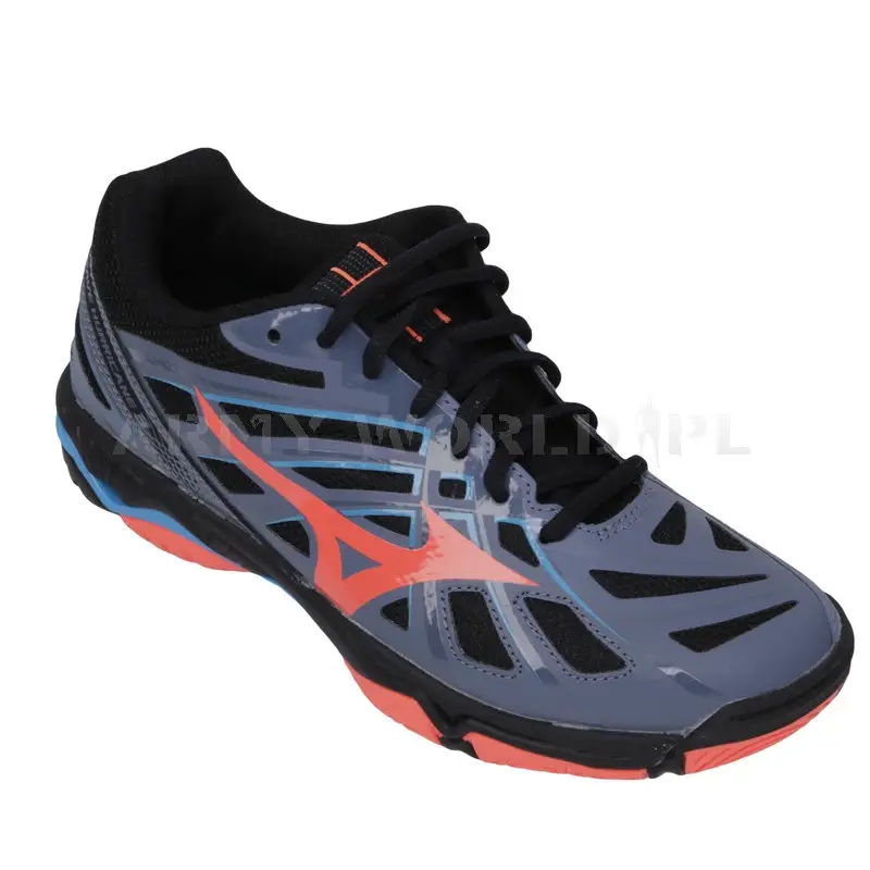 Zamów teraz Buty Sportowe Halowe Wave Hurricane 3 VDM0918 MIZUNO Szare Oryginał Nowe