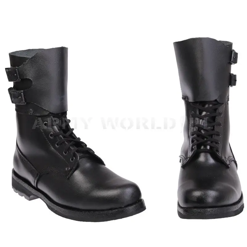 Buty Wojskowe Skórzane Opinacze Czarne Okazja