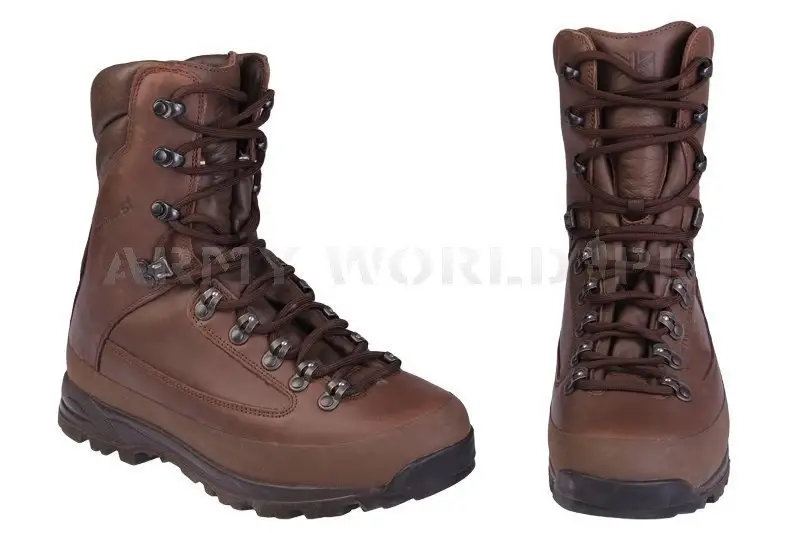 Bezpieczne zakupy Buty Wojskowe Zimowe Cold Wet Weather Karrimor Gore-Tex Brązowe Oryginał Demobil DB