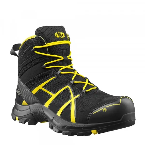Cena promocyjna Buty Robocze Haix BLACK EAGLE Safety 40 Mid Gore-Tex Black / Yellow (610016) Nowe II Gatunek