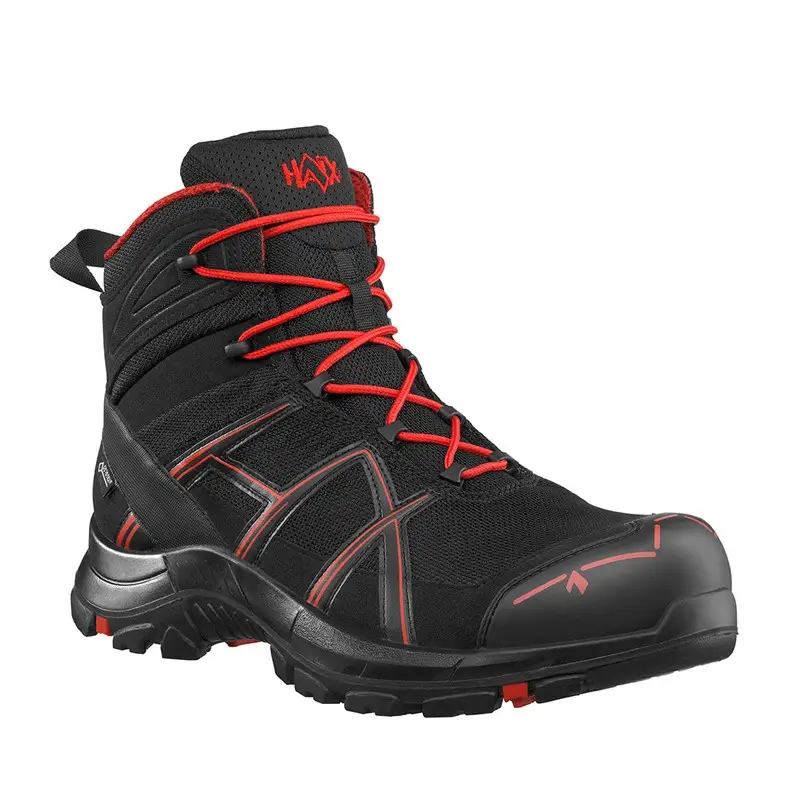 Buty Robocze Haix BLACK EAGLE Safety 40 Mid Gore-Tex Black / Red (610018) Nowe II Gatunek Darmowy zwrot