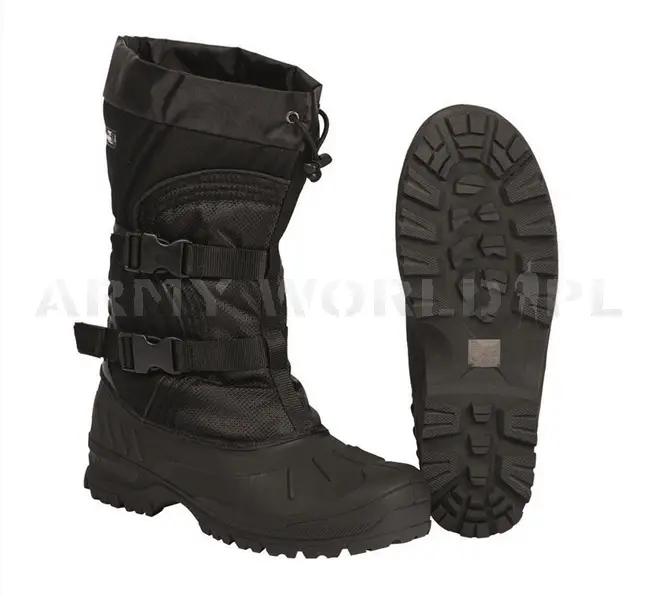 Buty Snow Boots Arctic Termo Zimowe z Wkładką Izolacyjną Mil-tec Czarne (12876000) Ostatnie sztuki