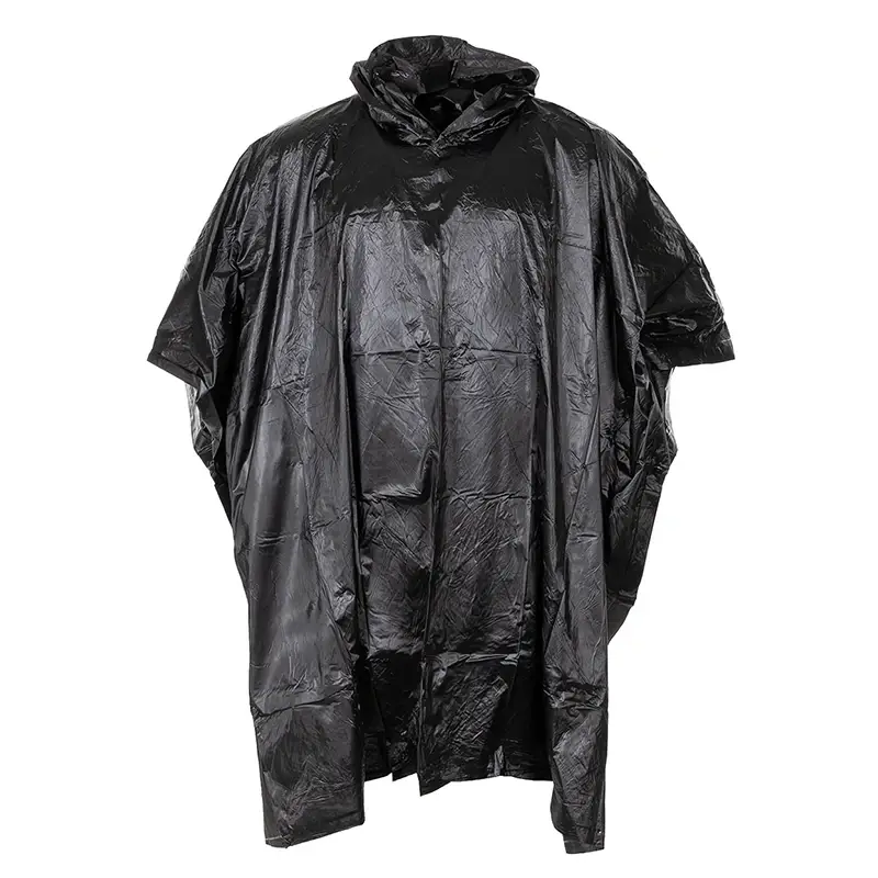 Hit sprzedaży Peleryna Przeciwdeszczowa / Poncho VINYL 200 x 127 CM MFH Black (08210A)