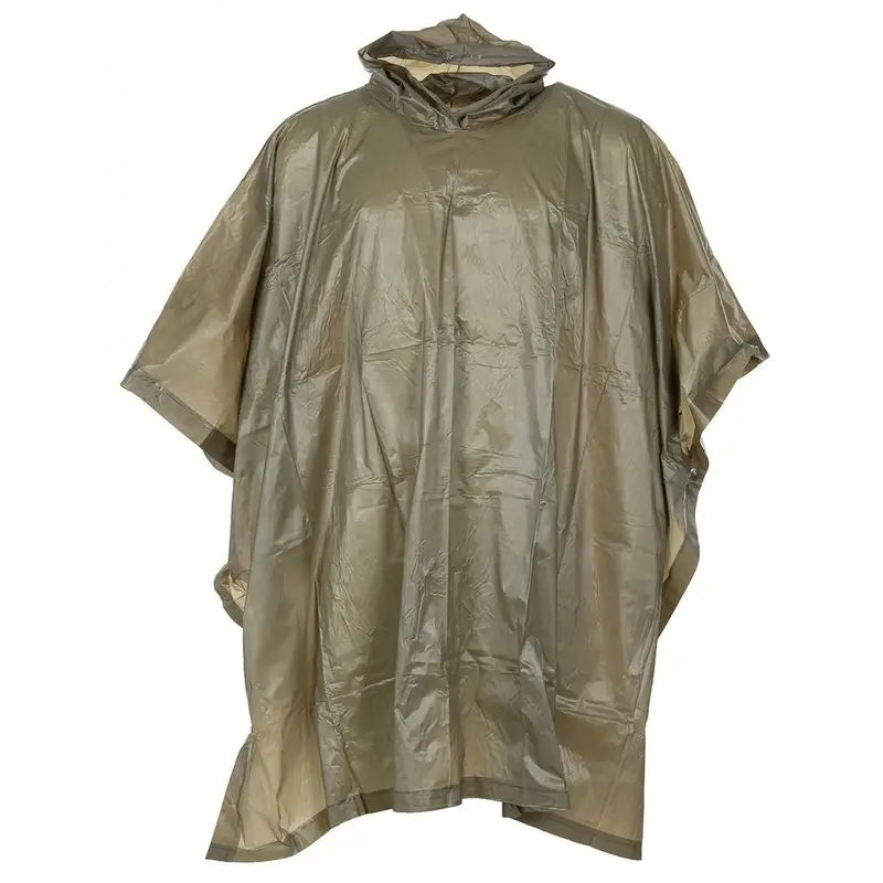 Bezpieczne zakupy Peleryna Przeciwdeszczowa / Poncho VINYL 200 x 127 CM MFH Olive (08210B)