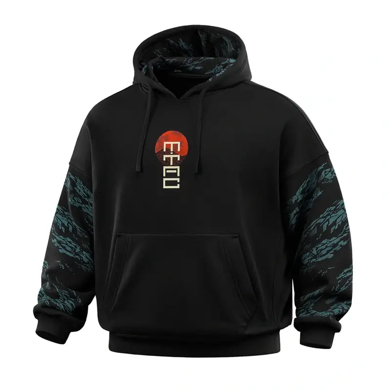 Bluza Z Kapturem Two Samurai Oversize Cotton Hard M-Tac Czarna (80178002) Zniżka