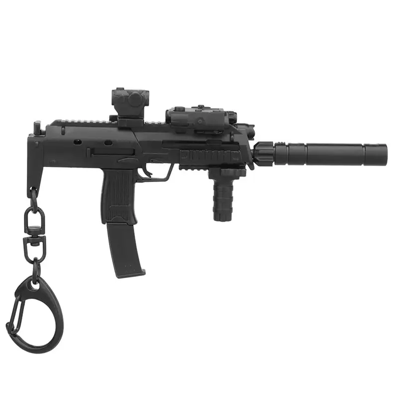 Brelok Do Kluczy Replika UZI Z Tłumikiem i Laserem (WO-KE01) Bestseller